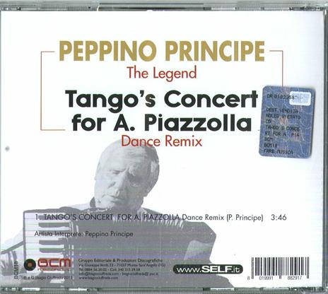 Tango's Concert Rmx - CD Audio Singolo di Peppino Principe - 2