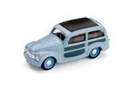 Bm0029-02 Fiat 500 C Belvedere Chiusa 1951 Azzurro Cenere 1.43 Modellino Brumm