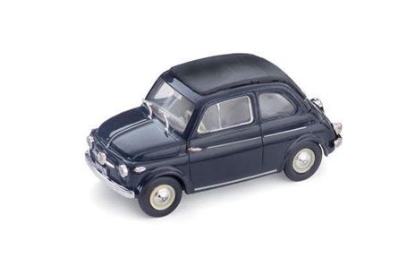 Fiat Nuova 500 Normale Chiusa 1957 Blu Scuro 1:43 Model Bm0343-06