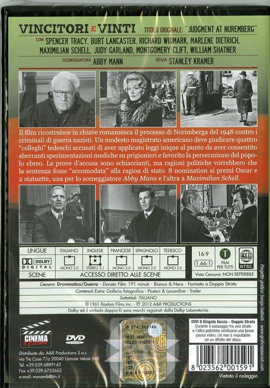 Vincitori e vinti (2 DVD) di Stanley Kramer - DVD - 2