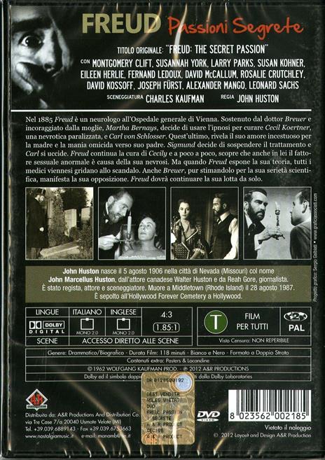 Freud. Passioni segrete di John Huston - DVD - 2