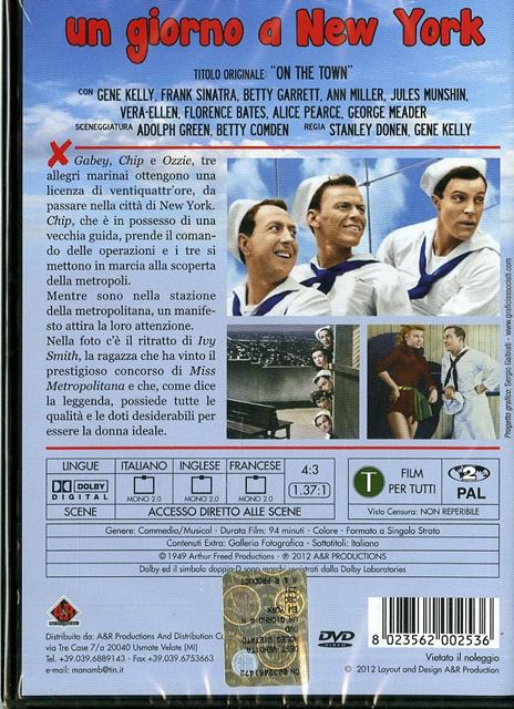 Un giorno a New York (DVD) di Gene Kelly,Stanley Donen - DVD - 2