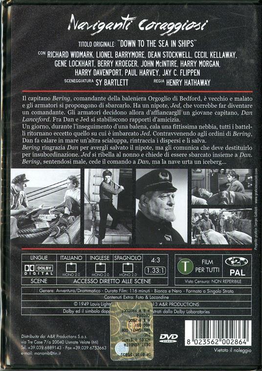 Naviganti coraggiosi di Henry Hathaway - DVD - 2