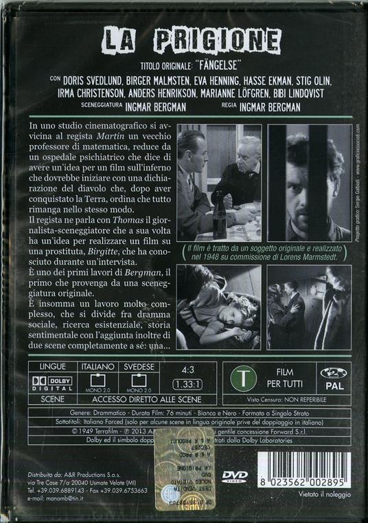 Prigione di Ingmar Bergman - DVD - 2