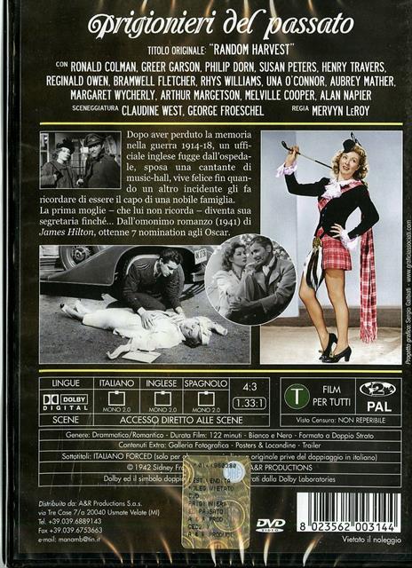 Prigionieri del passato di Mervyn LeRoy - DVD - 2