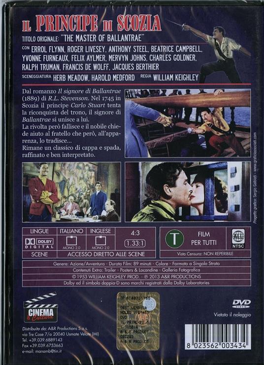 Il principe di Scozia di William Keighley - DVD - 2