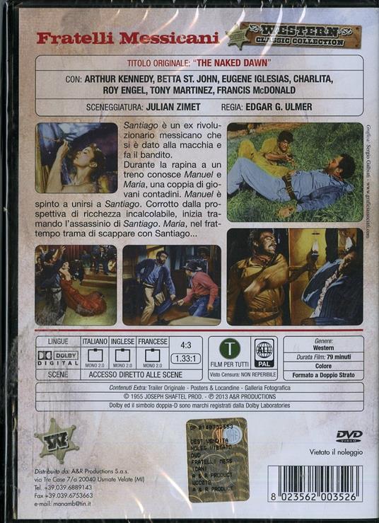 Fratelli messicani di Edgar G. Ulmer - DVD - 2