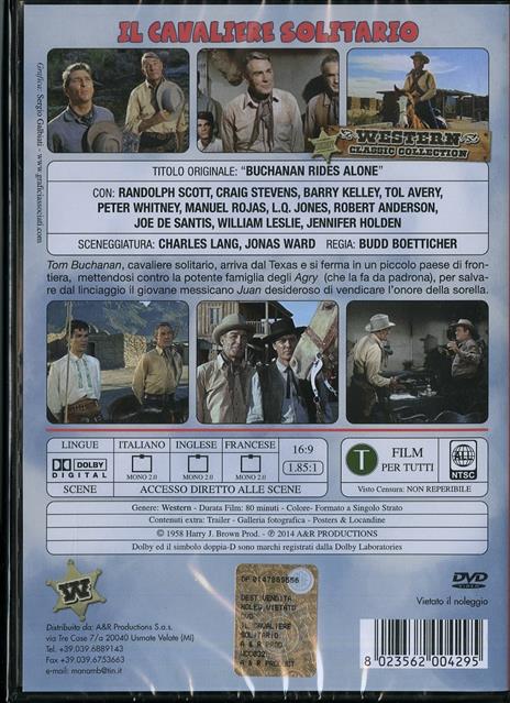 Il cavaliere solitario di Budd Boetticher - DVD - 2