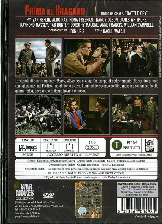 Prima dell'uragano di Raoul Walsh - DVD - 2