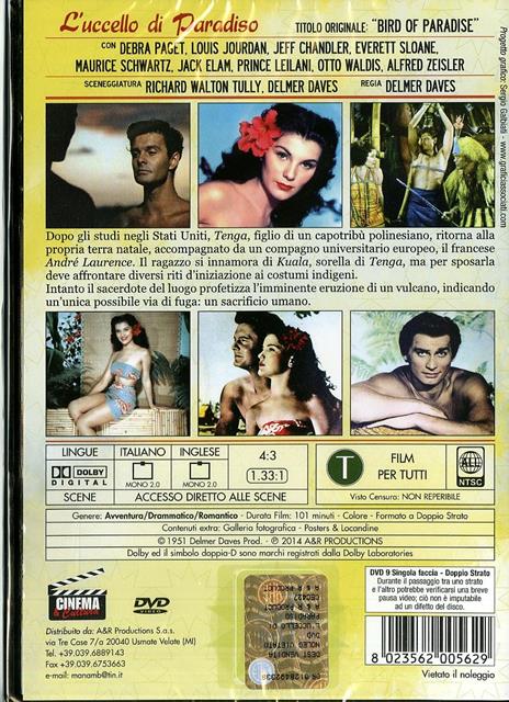 L' uccello di Paradiso di Delmer Daves - DVD - 2