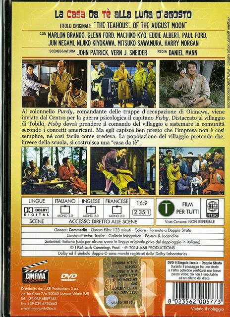 La casa da tè alla Luna d'agosto di Daniel Mann - DVD - 2