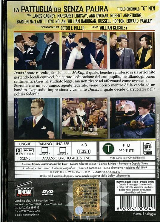 La pattuglia dei senza paura di William Keighley - DVD - 2