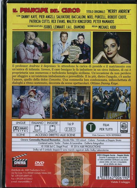 Il principe del circo di Michael Kidd - DVD - 2