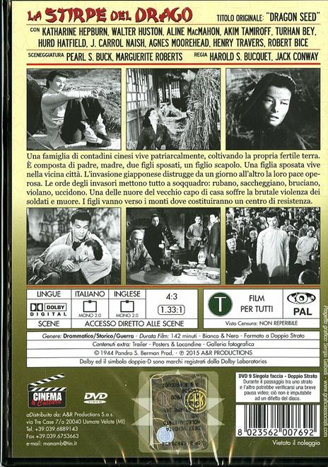La stirpe del drago di Jack Conway - DVD - 2