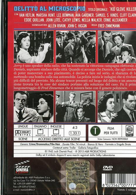 Delitto al microscopio (DVD) di Fred Zinnemann - DVD - 2