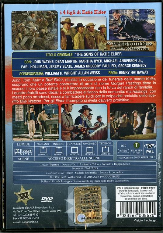 I quattro figli di Katie Elder di Henry Hathaway - DVD - 2