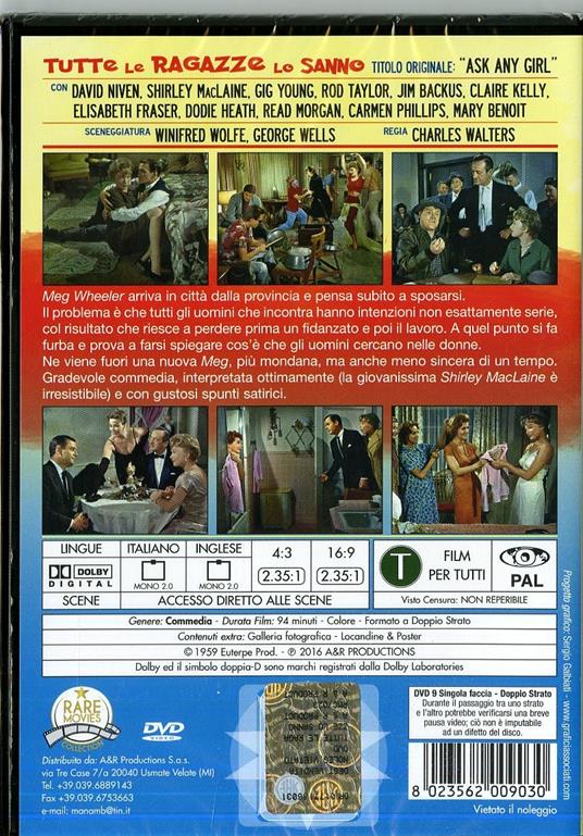 Tutte le ragazze lo sanno di Charles Walters - DVD - 2