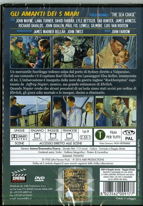 Gli amanti dei cinque mari di John Farrow - DVD - 2