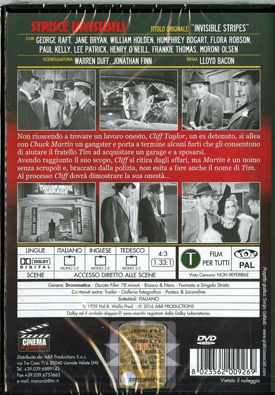 Strisce invisibili di Lloyd Bacon - DVD - 2