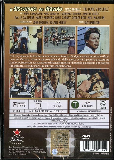 Il discepolo del diavolo di Guy Hamilton - DVD - 2