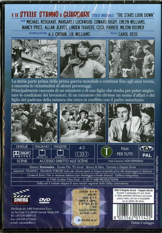 E le stelle stanno a guardare (DVD) di Carol Reed - DVD - 2