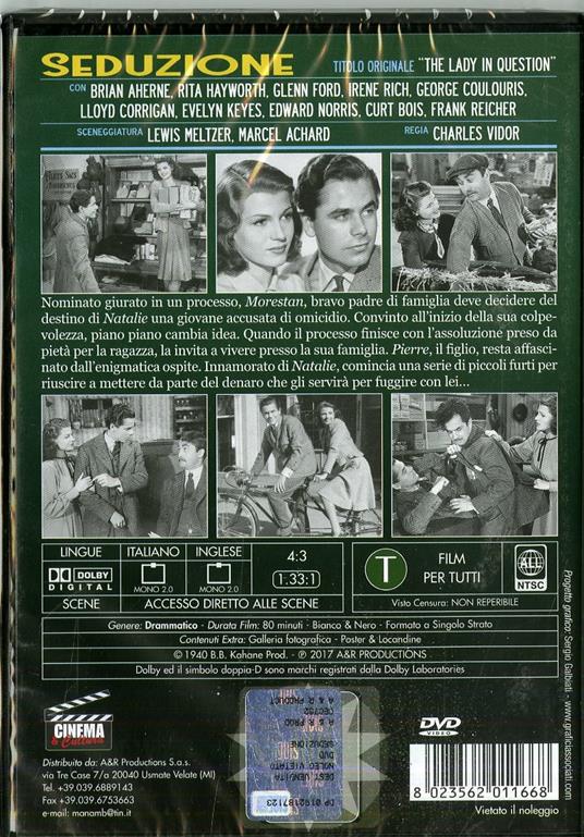 Seduzione (DVD) di Charles Vidor - DVD - 2