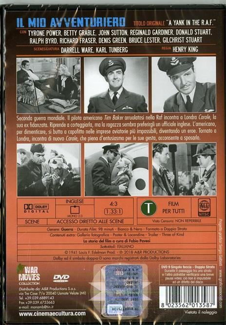 Il mio avventuriero di Henry King - DVD - 2