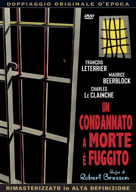 Un condannato a morte è fuggito di Robert Bresson - DVD