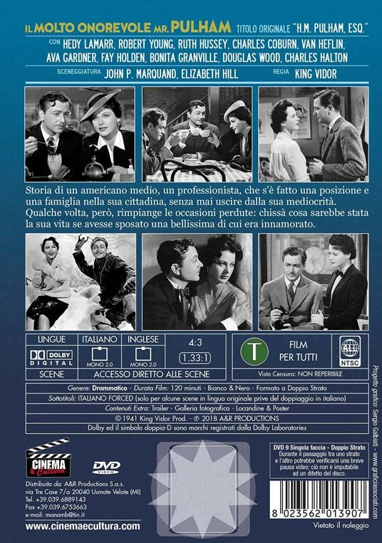 Il molto onorevole mr. Pulham di King Vidor - DVD - 2