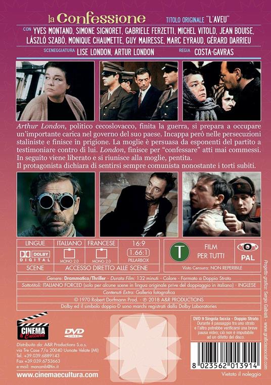 La confessione di Costa Gavras - DVD - 2