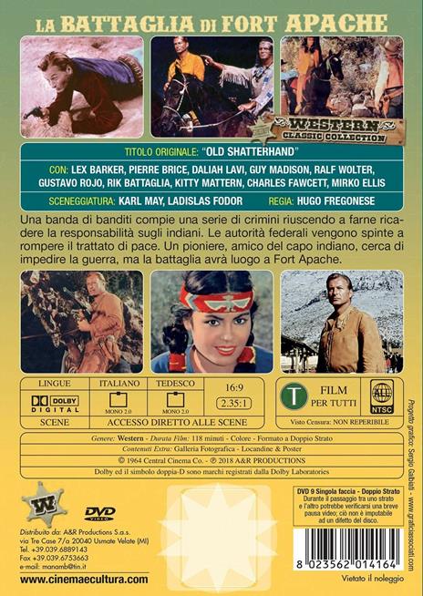 La battaglia di Fort Apache (DVD) di Hugo Fregonese - DVD - 2