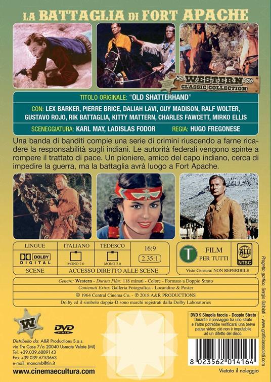 La battaglia di Fort Apache (DVD) - DVD - Film di Hugo Fregonese Avventura  | laFeltrinelli