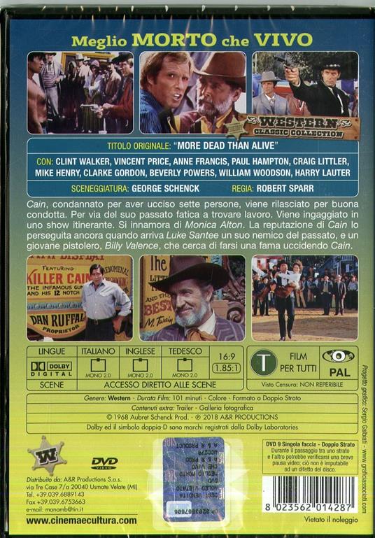 Meglio morto che vivo (DVD) di Robert Sparr - DVD - 2