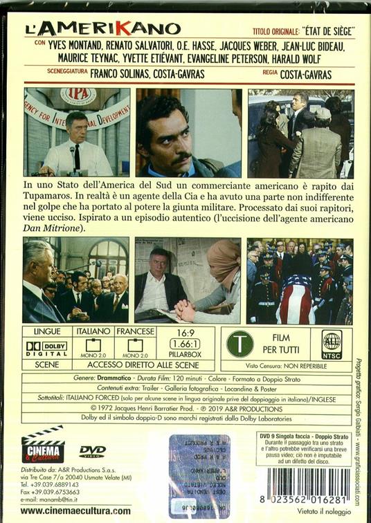 L' amerikano (DVD) di Costa-Gavras - DVD - 2