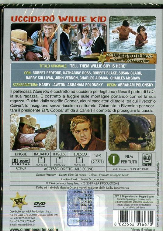 Ucciderò Willie Kid (DVD) di Abrahm Polonsky - DVD - 2