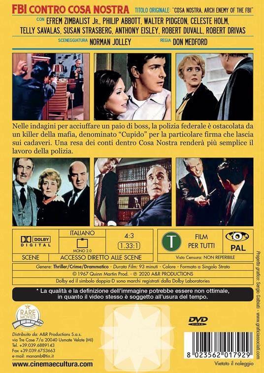 FBI contro Cosa Nostra (DVD) di Don Medford - DVD - 2