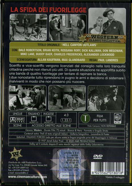 La sfida dei fuorilegge (DVD) di Paul Landres - DVD - 2