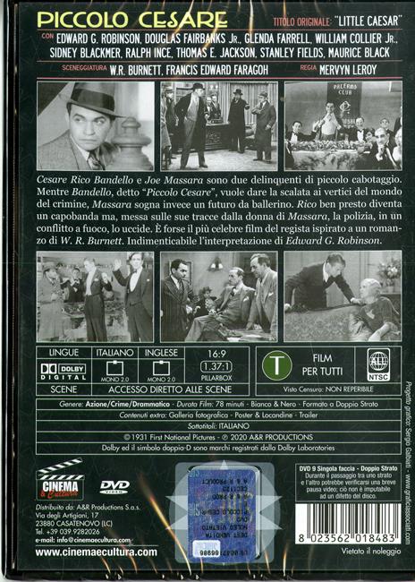 Piccolo Cesare (DVD) di Mervyn LeRoy - DVD - 2