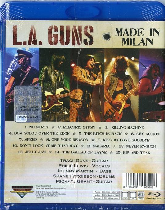 Made in Milan (Blu-ray) - Blu-ray di L.A. Guns - 2