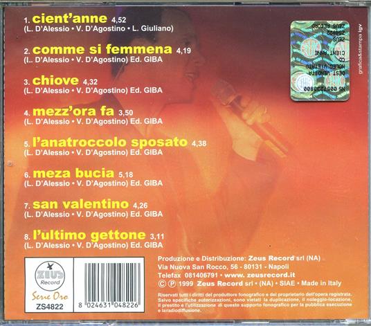 Cient'anne - CD Audio di Gigi D'Alessio