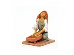 Fontanini Donna Che Impasta 12Cm In Resina Statuetta Presepe (F-121)