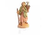 Fontanini Pastorella Con Agnellino 6,5Cm Statuina Presepe In Resina (F-250)