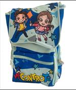 Me Contro Te Zaino Square Con Luci Glamour 31x43x21 28lt Blu