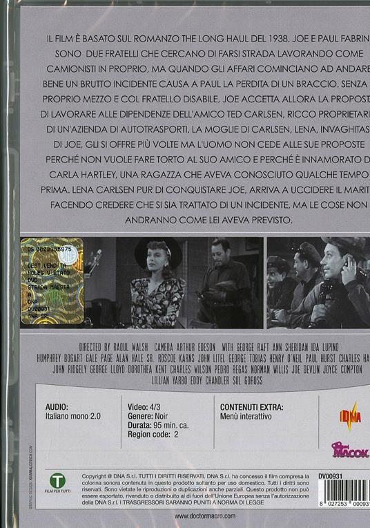 Strada maestra di Raoul Walsh - DVD - 2