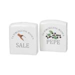 Porcellana Bianca Set Sale E Pepe Deco Conserva Lt 0 5