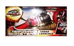 Fly Wheels. Turbo Launcher. 2 Ruote Incluse. Nera/Rossa. Lanciatore Incluso