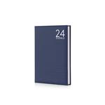 Agenda InTempo Text 2024, 12 mesi giornaliera Balacron Blu - 15x21 cm