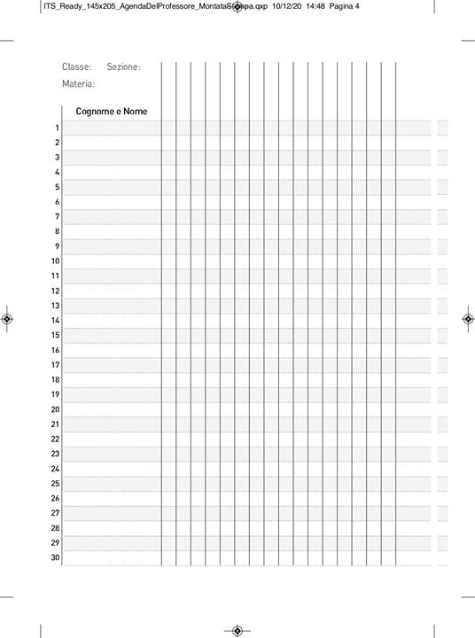 Diario del docente InTempo 2023-24, 16 mesi, Vistaplan giornaliero Blu - 15 x 21 cm - 8