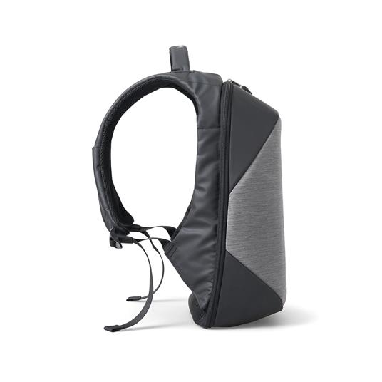 Zaino InTempo Tekniko Big con chiusura a combinazione, cavo antifurto e porta USB, Grigio - 34 x 16 x 46 cm - 3