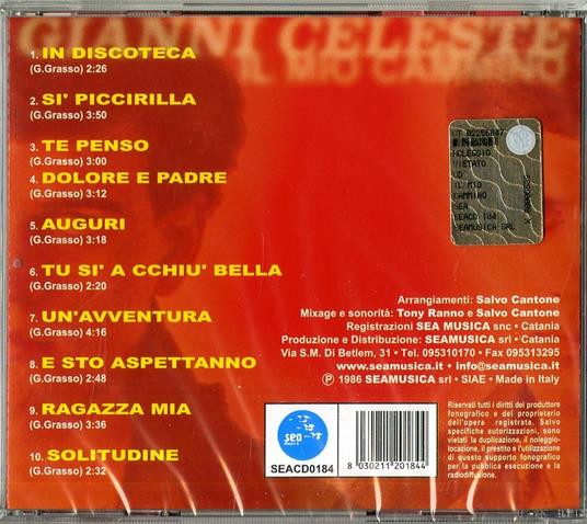 Il Mio Cammino - CD Audio di Gianni Celeste - 2